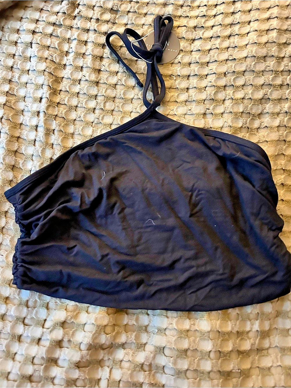Black String halter top